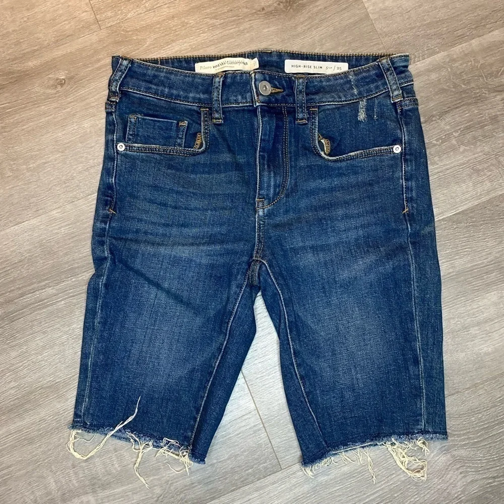 Anthropologie Pilcro And The Letterpress High Rise Slim Bermuda Shorts - Picture 3 of 6